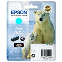 Epson 26XL (T2632) Original High Capacity Cyan Ink Cartridge