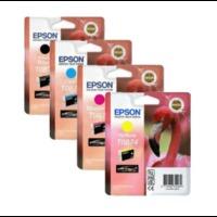 Epson T087 (T0871/2/3/4) Original Black & Colour Ink Cartridge 4 Pack
