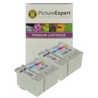 Epson T007 / T008 Compatible Black & Colour Ink Cartridge 4 Pack