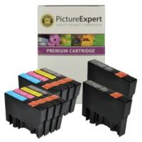 Epson T0715 Compatible Black & Colour Ink Cartridge 10 Pack