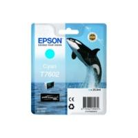 Epson T7602 Original Cyan Ink Cartridge