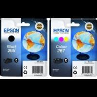 Epson 266 / 267 Original Black & Colour Ink Cartridge 2 Pack