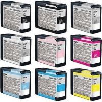 Epson T580 Original Black & Colour Ink Cartridge 9 Pack