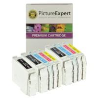 Epson T0321/T0422/T0423/T0424 Compatible Black & Colour Ink Cartridge 9 Pack