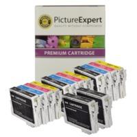 Epson T0615 Compatible Black & Colour Ink Cartridge 14 Pack