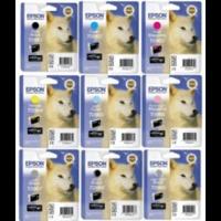 Epson T096 (T0961/2/3/4/5/6/7/8/9) Original Black & Colour Ink Cartridge 9 Pack