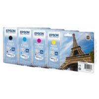 Epson T702 (T7021/2/3/4) Original Black & Colour Ink Cartridge 4 Pack