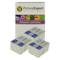 epson t0511 t0520 compatible black colour ink cartridge 6 pack