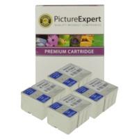 Epson T0511/T0520 Compatible Black & Colour Ink Cartridge 8 Pack