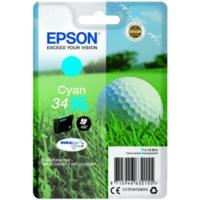 epson 34xl t3472 original high capacity cyan ink cartridge