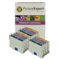 Epson T0556 Compatible Black & Colour Ink Cartridge 12 Pack