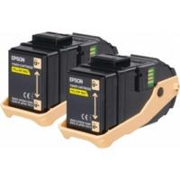 Epson C13S050606 (0602) Original Yellow Toner Cartridge Twinpack