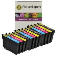 Epson T1285 Compatible Black & Colour Ink Cartridge 12 Pack