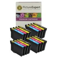 Epson T1295 Compatible High Capacity Black & Colour Ink Cartridge 16 Pack