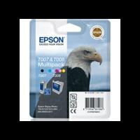 Epson T007 / T008 Original Black & Colour Ink Cartridge 2 Pack