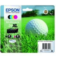 epson 34xl t3476 original high capacity black colour ink cartridge 4 p ...