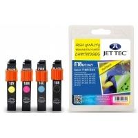 Epson T1801/2/3/4 Multipack Compatible JetTec Ink Cartridge E18B/C/M/Y