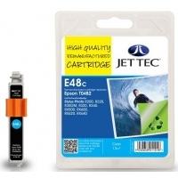 Epson T0482 Cyan Remanufactured Ink Cartridge by JetTec E48C