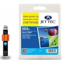 Epson T0552 Cyan Remanufactured Ink Cartridge by JetTec E55C