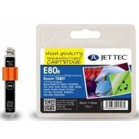 Epson T0801 Black Remanufactured Ink Cartridge by JetTec E80B