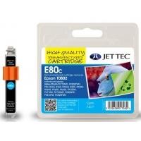 Epson T0802 Cyan Remanufactured Ink Cartridge by JetTec E80C