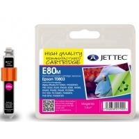 Epson T0803 Magenta Remanufactured Ink Cartridge by JetTec E80M