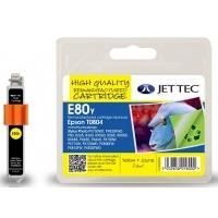 Epson T0804 Yellow Remanufactured Ink Cartridge by JetTec E80Y