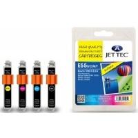 Epson T055 B/C/M/Y MULTIPACK Remanufactured JetTec Ink Cartridge E55