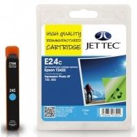 Epson T2422 Cyan Remanufactured Ink Cartridge by JetTec E24C