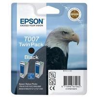 Epson T007 Black Ink Cartridge Twin Pack