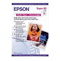 Epson Heavyweight A3+ 167gsm Bright White Matte Photo Paper - 50 Sheets