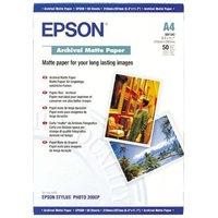 epson archival a4 192gsm matte photo paper 50 sheets