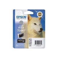 epson t0967 print cartridge 1 x light black 6210 pages blister with rf ...