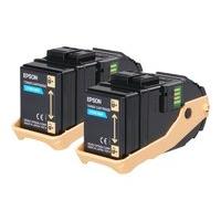 Epson S050608 Double Pack Cyan Toner Cartridge