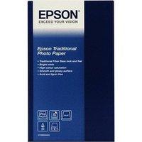 epson s045052 traditional photo paper a2 330gsm 25 sheets