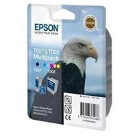 Epson T007/T008 (T007403) Original Ink Cartridge Multi Pack (Eagle and Parrot)