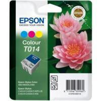 Epson T014 (T014401) Colour Original Ink Cartridge (Pink Flower)