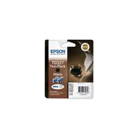 Epson T0321 (T032140) Black Original Ink Cartridge Twin Pack (Quill)