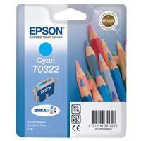 Epson T0322 (T032240) Cyan Original Ink Cartridge (Pencil)