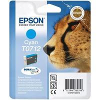 epson t0712 t071240 cyan original ink cartridge cheetah