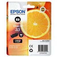 Epson Oranges 33 4.5 ml Claria Premium Photo Black Ink Cartridge for