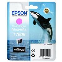 Epson T7606 25.9ml Vivid Light Magenta Ink Cartridge for SureColor