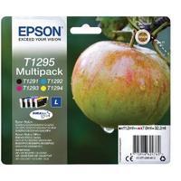 epson t1295 black cyan magenta yellow ink cartridge pack of 4