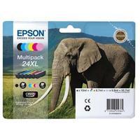 Epson Elephant 24XL RFAM High Capacity 6 Colour Multipack Ink