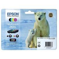 Epson Polar Bear 26XL MultiPack Magenta Claria Premium Ink Cartridges