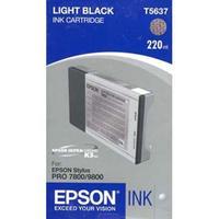 epson t5637 t563700 light black high capacity original ink cartridge