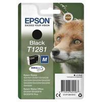 Epson T1281 Black Ink Cartridge Retail Packed, Untagged for Stylus