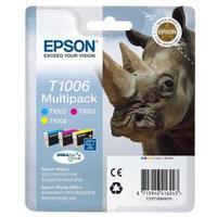Epson T1006 DuraBrite Ultra Rhino Multipack 3 Colour Ink Cartridges