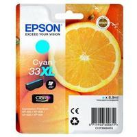 Epson Oranges 33XL 8.9 ml Claria Premium Cyan Ink Cartridge for