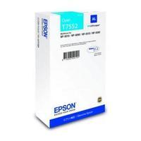 Epson T7552 Yield 4000 Pages XL Cyan Ink Cartridge 39ml for WorkForce